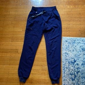 FIGS Navy Blue small tall Zamora jogger scrub pants
